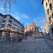 Blick auf den Lorenzer Platz, Nürnberg
